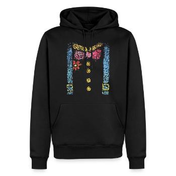 Clown Carnaval Carnaval Costume Remplacement Carnaval Fan - Sweat à capuche Premium bio Homme - noir - Devant - Nico (187cm)