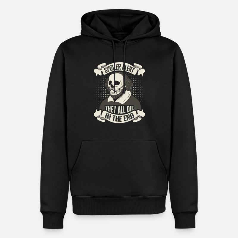 William Shakespeare - Sweat à capuche Premium bio Homme - noir