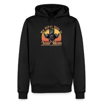 Muscel Car V8 Turbocharger Tuning Rennwagen - Männer Premium Bio Hoodie - Schwarz - Vorne - Nico (187cm)