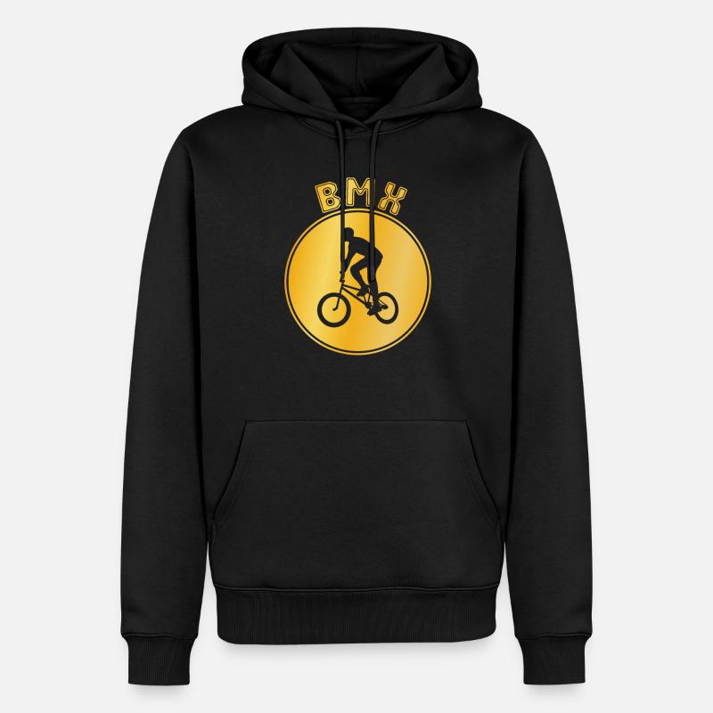 bmx - Männer Premium Bio Hoodie - Schwarz