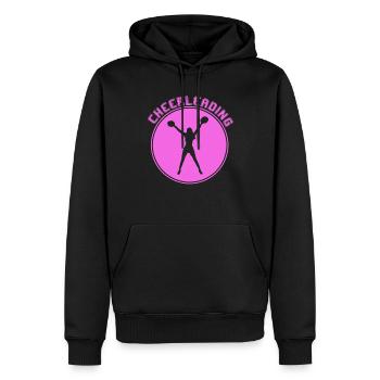 cheerleading - Sweat à capuche Premium bio Homme - noir - Devant - Nico (187cm)