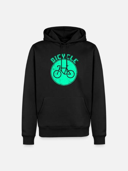 Vélo - Sweat à capuche Premium bio Homme - noir
