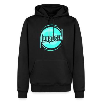 Wasserstoff Energie Element Hydrogen - Männer Premium Bio Hoodie - Schwarz - Vorne - Nico (187cm)