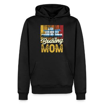Bootfahrende Mutter Yacht Bootfahren Boot Schiff - Männer Premium Bio Hoodie - Schwarz - Vorne - Nico (187cm)