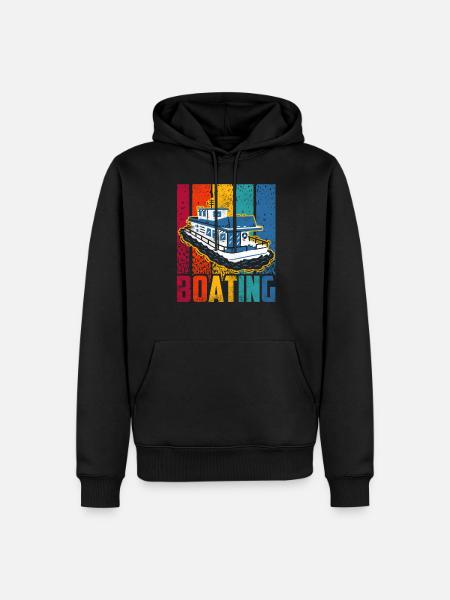 Bootfahren Segelboot Schiff Boot Yacht - Männer Premium Bio Hoodie - Schwarz