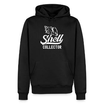 Shell Collector Shell Collector Collectez des coquilles - Sweat à capuche Premium bio Homme - noir - Devant - Nico (187cm)