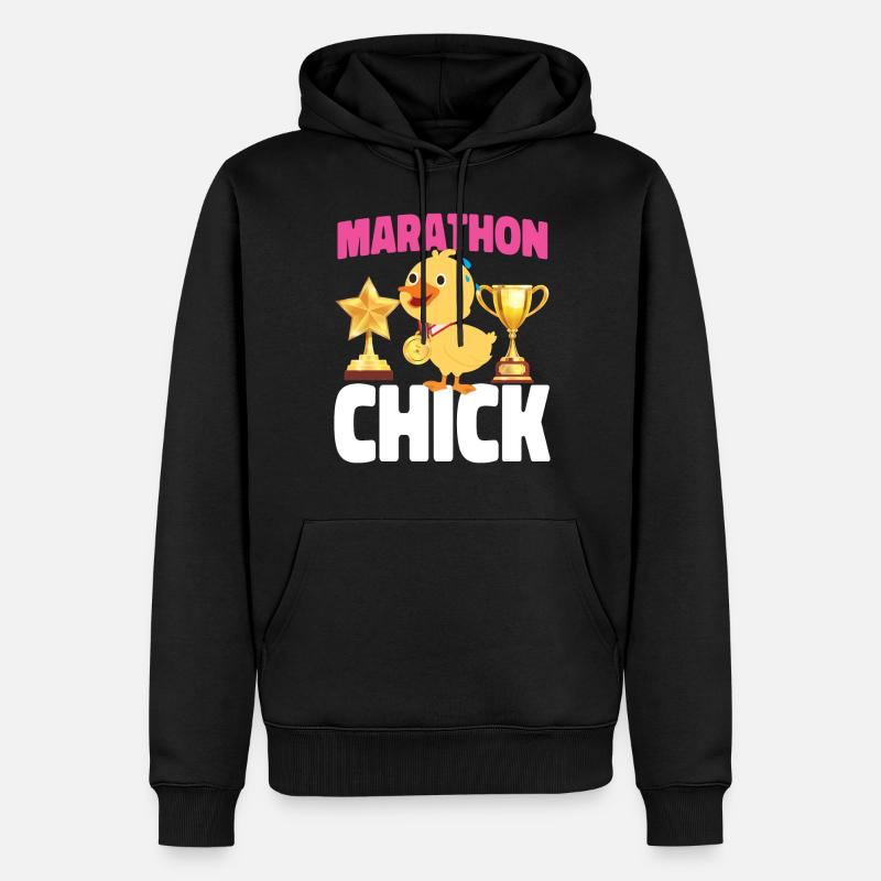 Running Runner Semi-Marathon - Sweat à capuche Premium bio Homme - noir