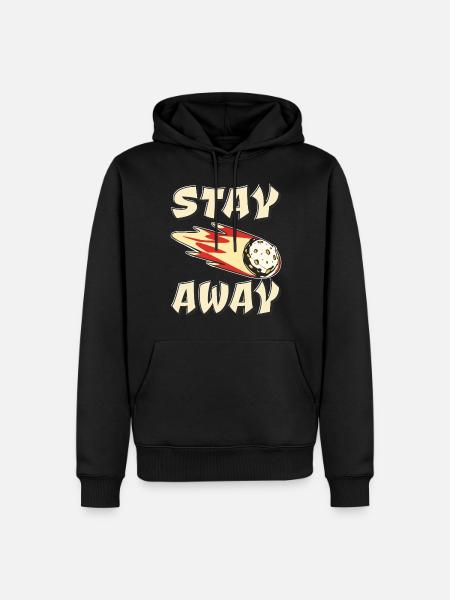 ASTEROID STAY AWAY - Men’s Premium Organic Hoodie - black