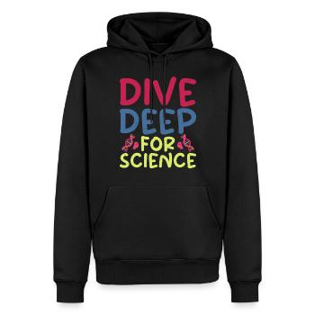 Meeresbiologe Tiefsee Taucher - Männer Premium Bio Hoodie - Schwarz - Vorne - Nico (187cm)
