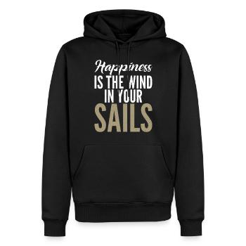 Katamaran-segeln - Männer Premium Bio Hoodie - Schwarz - Vorne - Nico (187cm)