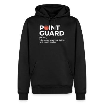 Dictons de basket-ball amusants pour les joueurs de basket-ball - Sweat à capuche Premium bio Homme - noir - Devant - Nico (187cm)