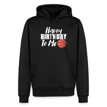 Dictons de basket-ball amusants pour les joueurs de basket-ball - Sweat à capuche Premium bio Homme - noir - Devant - Nico (187cm)