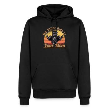 Muscel Car V8 Turbocompresseur Tuning Voiture de course - Sweat à capuche Premium bio Homme - noir - Devant - Nico (187cm)
