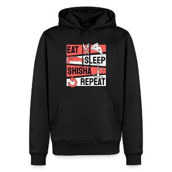Shishan Narguilé Hookah Bar Narguilé Fumeur - Sweat à capuche Premium bio Homme - noir - Devant - Nico (187cm)