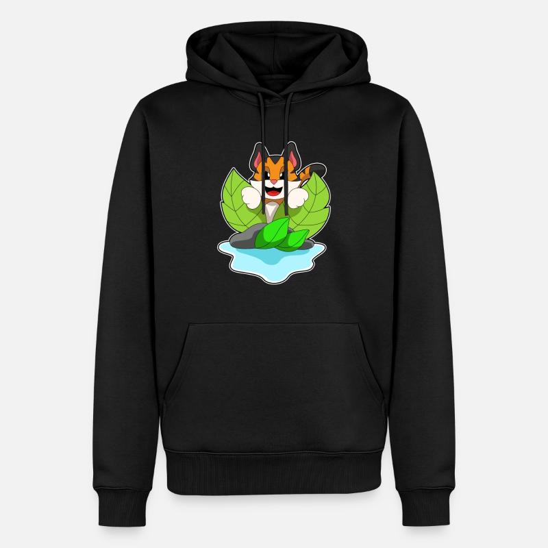 Chasse au tigre - Sweat à capuche Premium bio Homme - noir