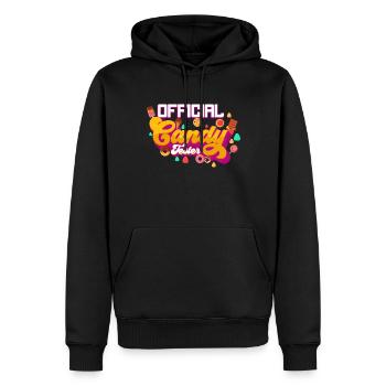 Candy Tester Lollipop Candy Halloween - Sweat à capuche Premium bio Homme - noir - Devant - Nico (187cm)