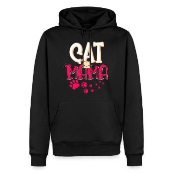 Katze Mama Kätzchen Tier Tierliebhaber Mutter - Männer Premium Bio Hoodie - Schwarz - Vorne - Nico (187cm)