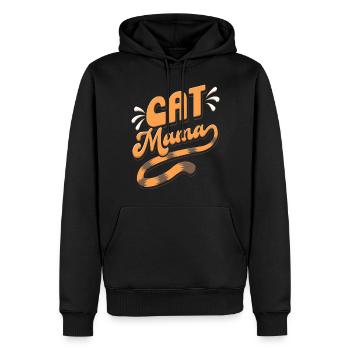 Katze Mama Kätzchen Tier Tierliebhaber Mutter - Männer Premium Bio Hoodie - Schwarz - Vorne - Nico (187cm)