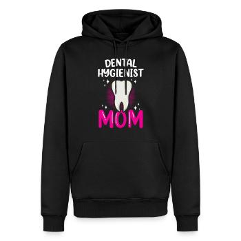 Hygiéniste dentaire Mama Dentiste Hygiéniste dentaire - Sweat à capuche Premium bio Homme - noir - Devant - Nico (187cm)