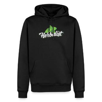 Herb Collector Herb Garden Herbes aromatiques - Sweat à capuche Premium bio Homme - noir - Devant - Nico (187cm)
