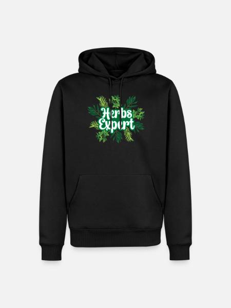 Herb Expert Herb Herb Garden - Men’s Premium Organic Hoodie - black