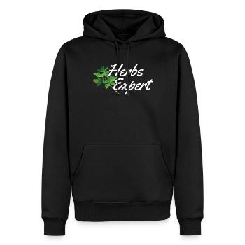 Herb Expert Herb Herb Garden - Sweat à capuche Premium bio Homme - noir - Devant - Nico (187cm)
