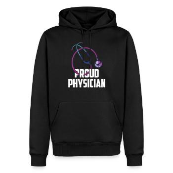 Fier Docteur Docteur Profession Médicale - Sweat à capuche Premium bio Homme - noir - Devant - Nico (187cm)