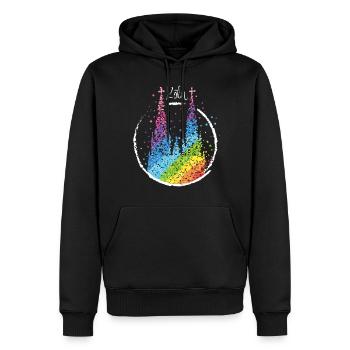Köln Pride Kölner Dom Regenbogen Community - Männer Premium Bio Hoodie - Schwarz - Vorne - Nico (187cm)