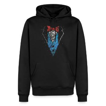 Smoking Anzug Kostümersatz 5. Jahreszeit Fasching - Männer Premium Bio Hoodie - Schwarz - Vorne - Nico (187cm)