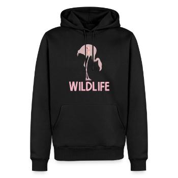 Wildlife Tierschutz Wilde Exotische Tiere Afrika - Männer Premium Bio Hoodie - Schwarz - Vorne - Nico (187cm)