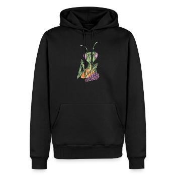 Mante religieuse I Mante Insect Motif - Sweat à capuche Premium bio Homme - noir - Devant - Nico (187cm)