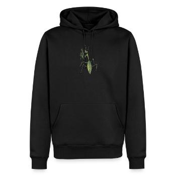 Mante religieuse I Mante Insect Motif - Sweat à capuche Premium bio Homme - noir - Devant - Nico (187cm)