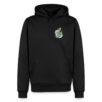 Mante religieuse I mante mante motif insecte - Sweat à capuche Premium bio Homme - noir - Devant - Nico (187cm)