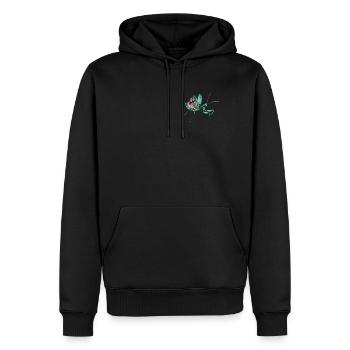 Mante religieuse I Mante Insect Motif - Sweat à capuche Premium bio Homme - noir - Devant - Nico (187cm)