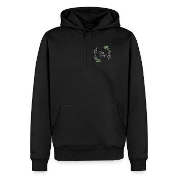 Lavender I Team Bride Fleur Couronne Mariage Boho - Sweat à capuche Premium bio Homme - noir - Devant - Nico (187cm)
