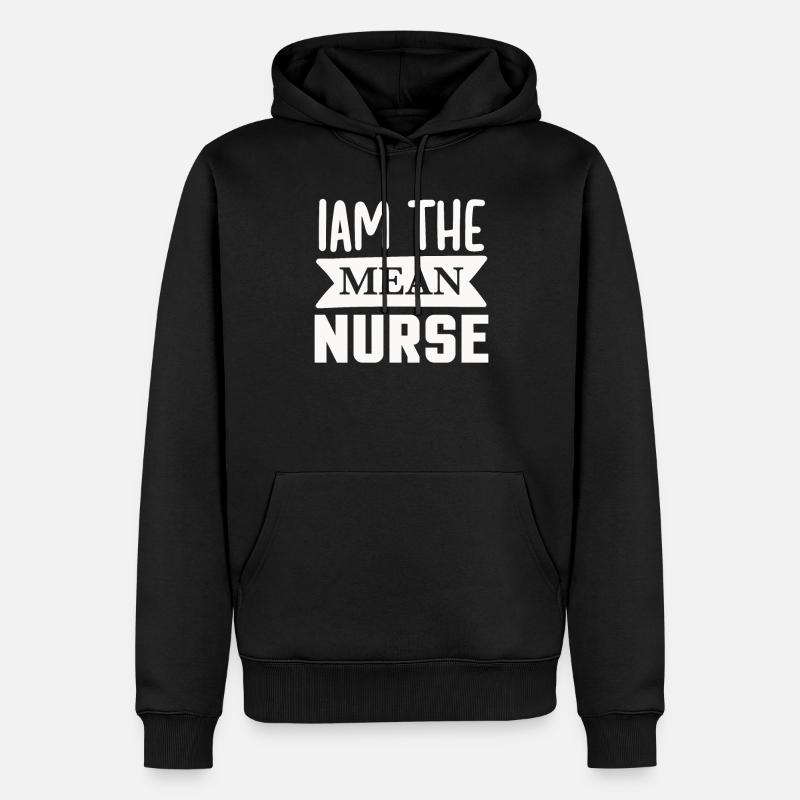 Je suis l’infirmière méchante - Sweat à capuche Premium bio Homme - noir