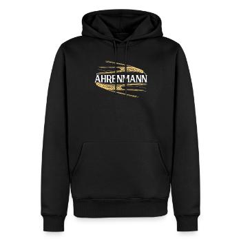 Ährenmann Landwirt Landwirtschaft - Männer Premium Bio Hoodie - Schwarz - Vorne - Nico (187cm)