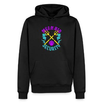 Mermaid Security Sirènes Sirènes - Sweat à capuche Premium bio Homme - noir - Devant - Nico (187cm)