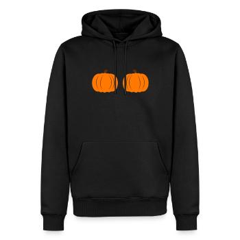 Halloween Tshirt Halloweenparty Mörder Killer Tod - Männer Premium Bio Hoodie - Schwarz - Vorne - Nico (187cm)