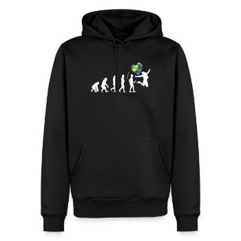 Autisme Cadeau Autiste Asperger TDAH Autisme - Sweat à capuche Premium bio Homme - noir - Devant - Nico (187cm)