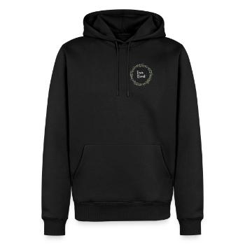 Lavender I Team Bride Fleur Couronne Mariage Boho - Sweat à capuche Premium bio Homme - noir - Devant - Nico (187cm)