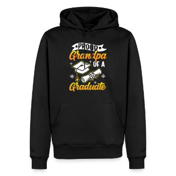 Stolzer Großvater Eines Absolventen Absolvent - Männer Premium Bio Hoodie - Schwarz - Vorne - Nico (187cm)