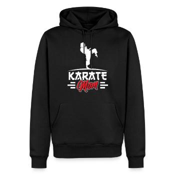 Karaté Mère Arts Martiaux Combattant d’Arts Martiaux - Sweat à capuche Premium bio Homme - noir - Devant - Nico (187cm)