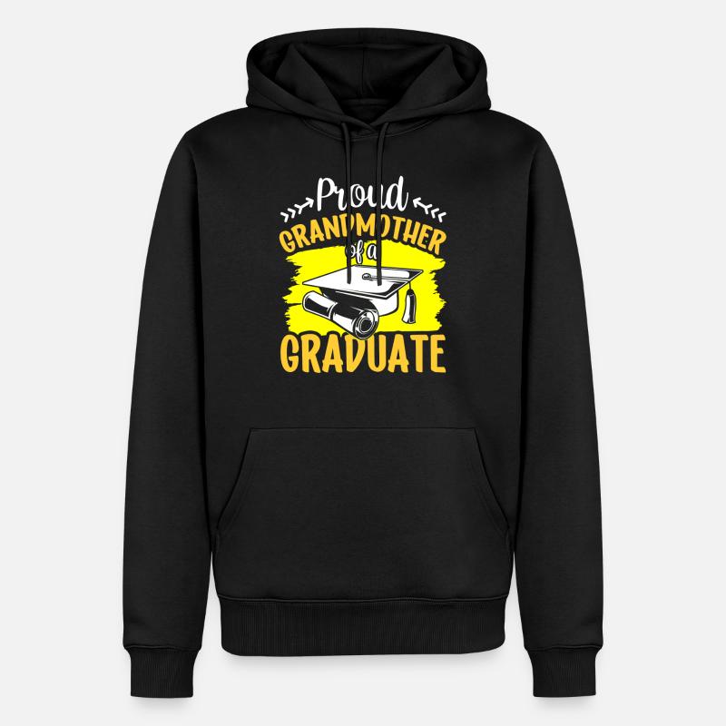 Stolze Großmutter Eines Absolventen Absolvent - Männer Premium Bio Hoodie - Schwarz
