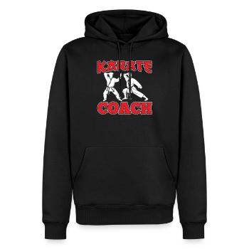 Karate Trainer Kämpfer Kampfsport Kampfkunst - Männer Premium Bio Hoodie - Schwarz - Vorne - Nico (187cm)