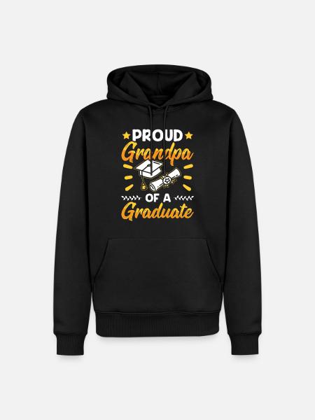 Stolzer Großvater Eines Absolventen Absolvent - Männer Premium Bio Hoodie - Schwarz