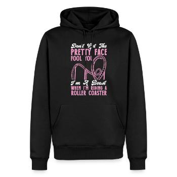 Roller Coaster Don't Let The - Männer Premium Bio Hoodie - Schwarz - Vorne - Nico (187cm)