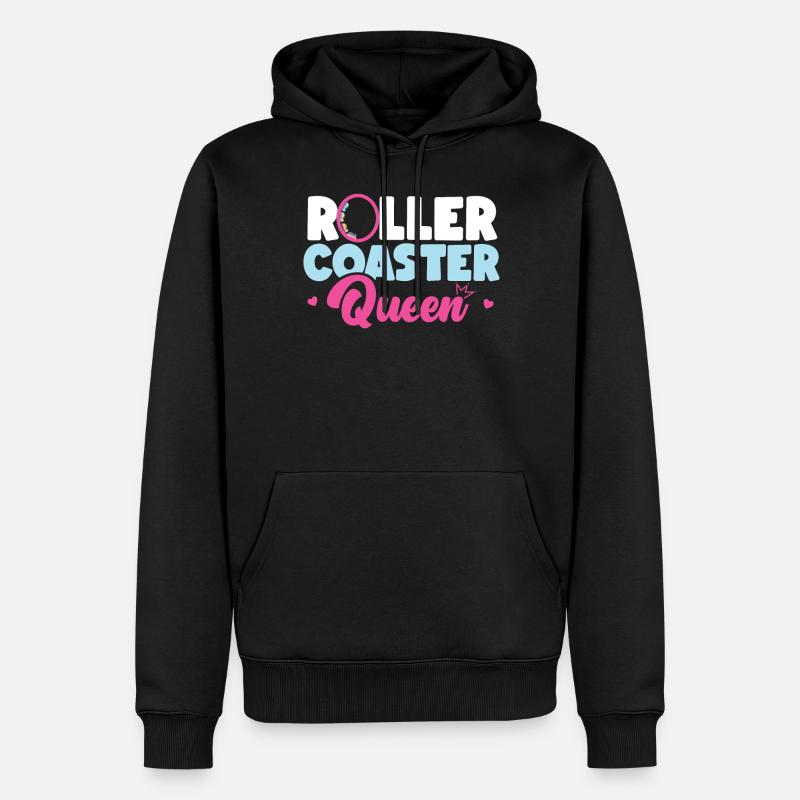 Roller Coaster Roller Coaster - Men’s Premium Organic Hoodie - black