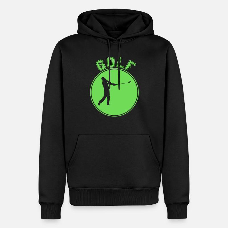 Golfe - Sweat à capuche Premium bio Homme - noir