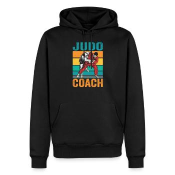 Judo Trainer Hobby Kampfsport Judoka Kampfkunst - Männer Premium Bio Hoodie - Schwarz - Vorne - Nico (187cm)